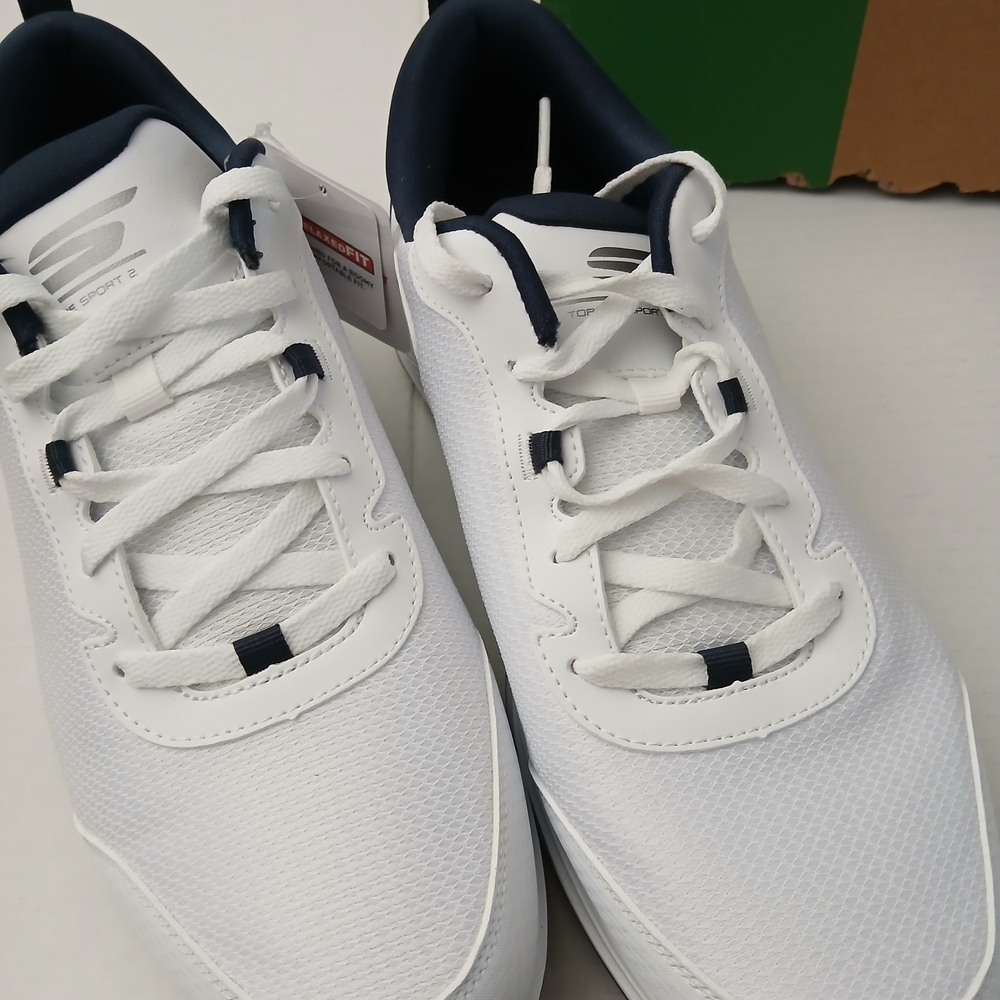 Skechers Go Golf Torque Sport 2 White/Navy Size 10 Men's $60 - Picture 4 of 14